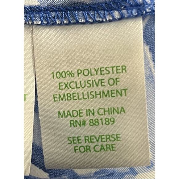 Lilly Pulitzer Colby Romper Lapis Blue Costa Verde XXS Summer Beach Coastal - Picture 11 of 13